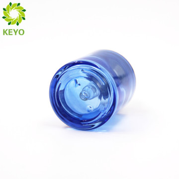 Venda quente 30 ml azul frasco de óleo essencial de vidro conta-gotas de luxo